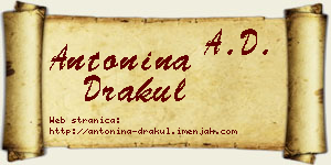 Antonina Drakul vizit kartica